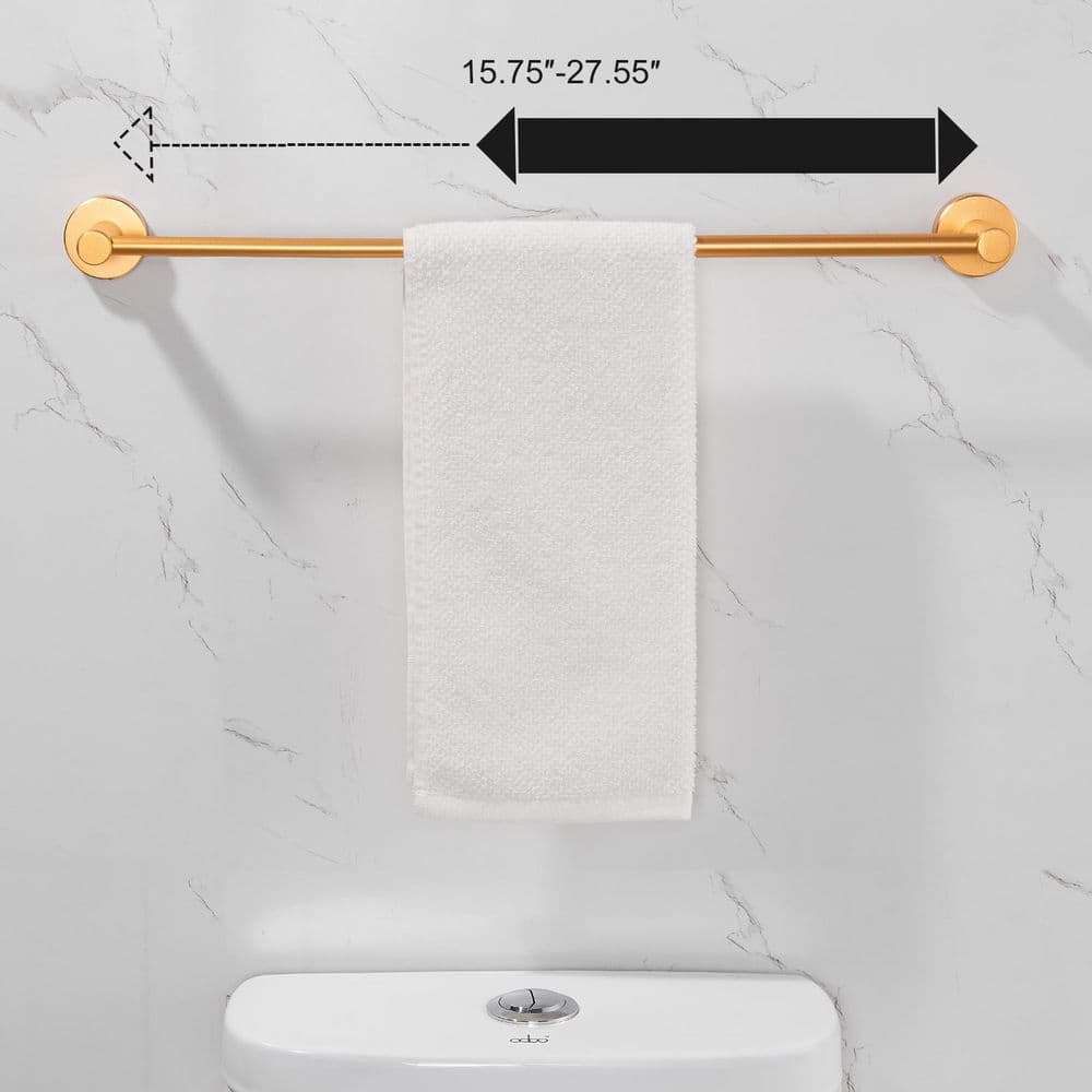 Matte Gold 3-Piece Aluminum Bathroom Hardware Set