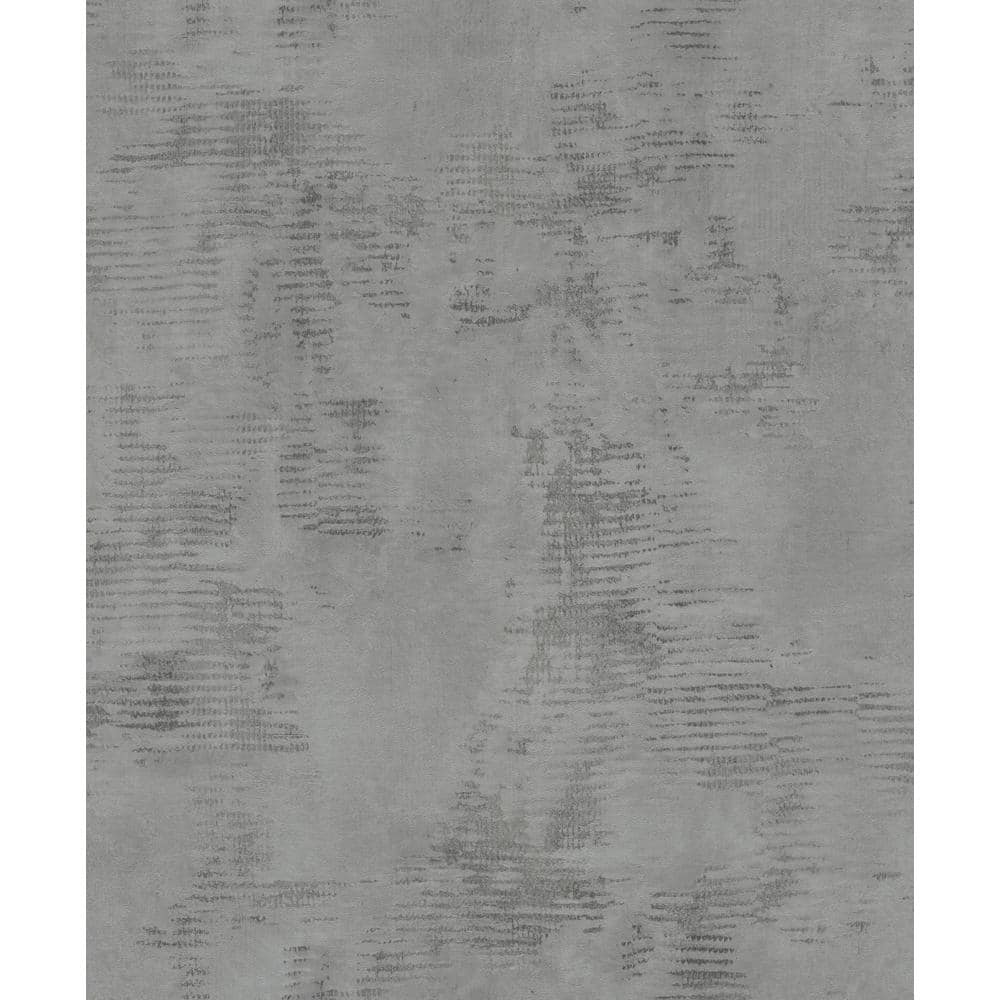 Advantage 57.8 sq. ft. Osborn Charcoal Distressed Texture Strippable ...