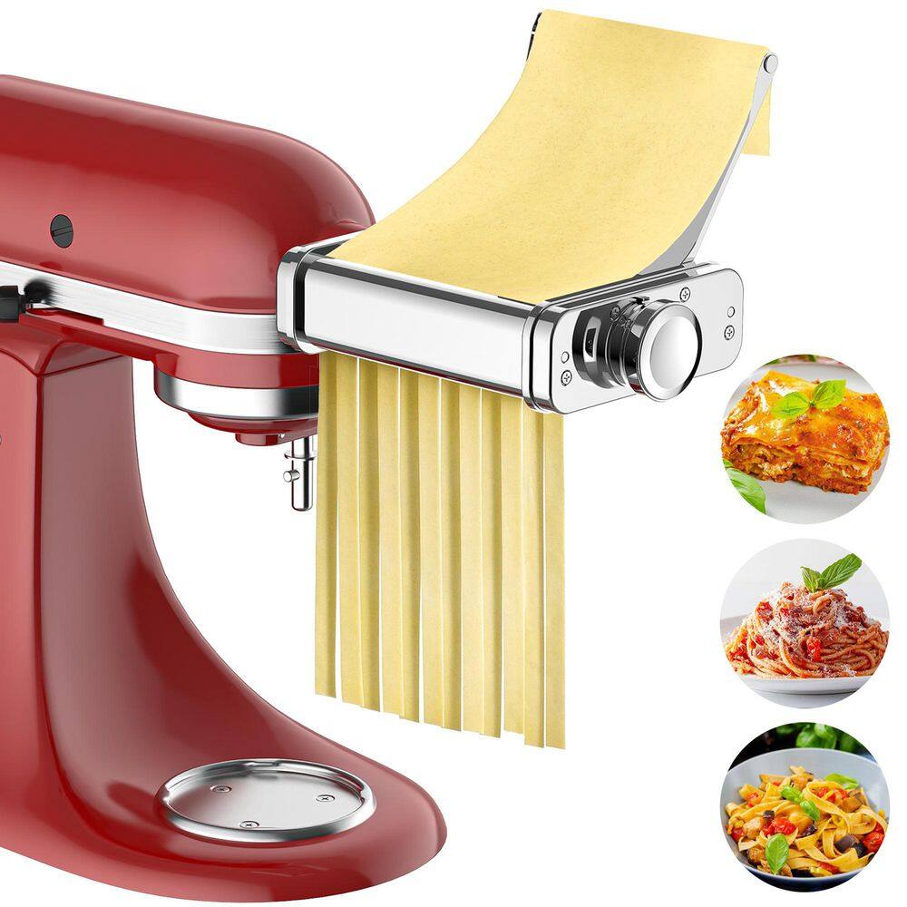 Stainless Steel Professional 3-in-1 KitchenAid Stand Mixer Compatible Pasta Maker Attachment price history on PriceWatchPro
