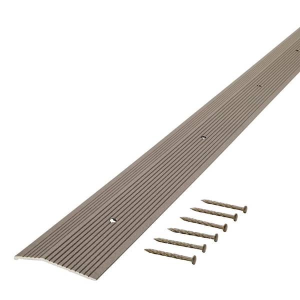 M-D 2-in x 72-in Gray Aluminum Floor Carpet Bar M-D 2-in x 72-in Gray Aluminum Floor Carpet Bar