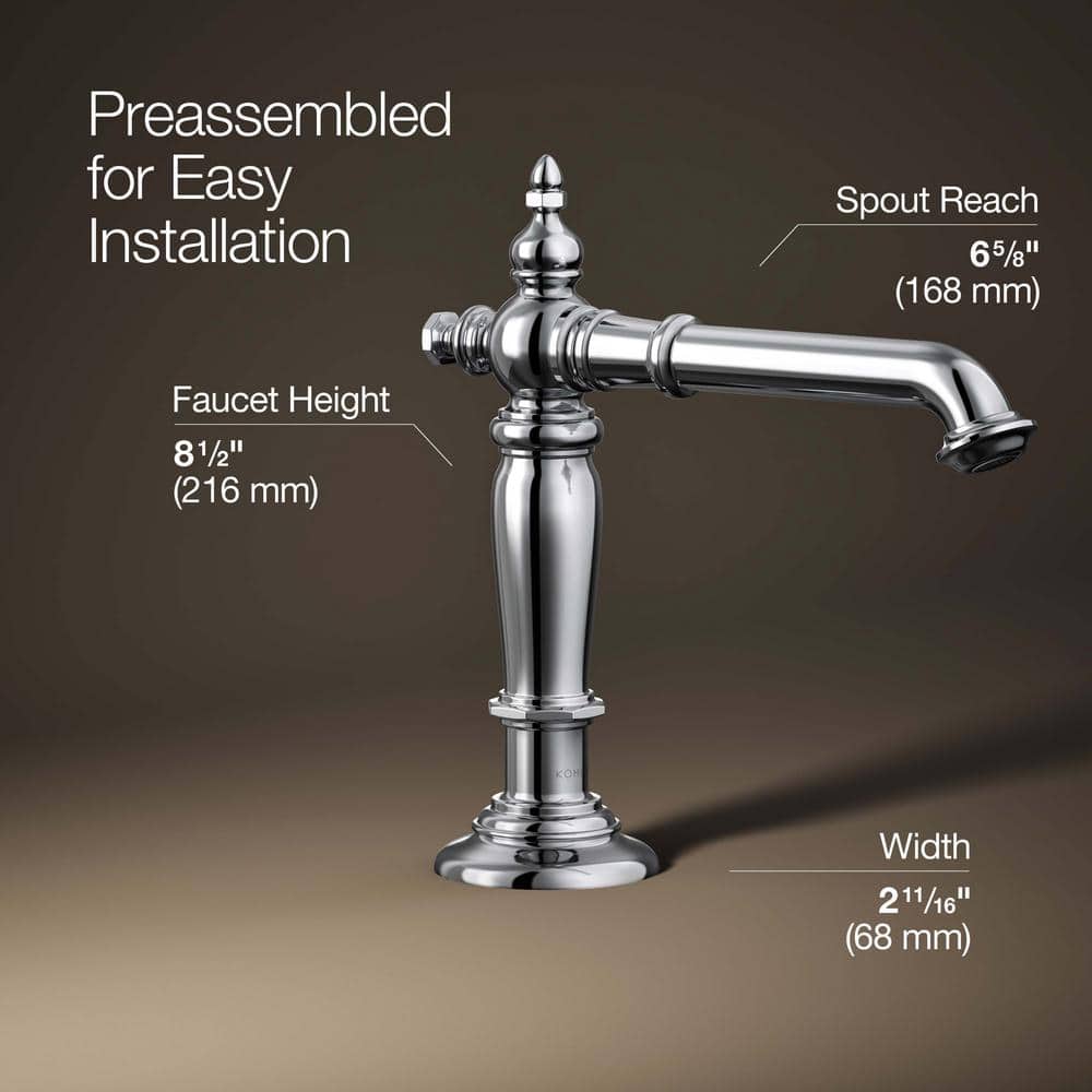Artifacts Elegance Polished Chrome Bathroom Sink Spout