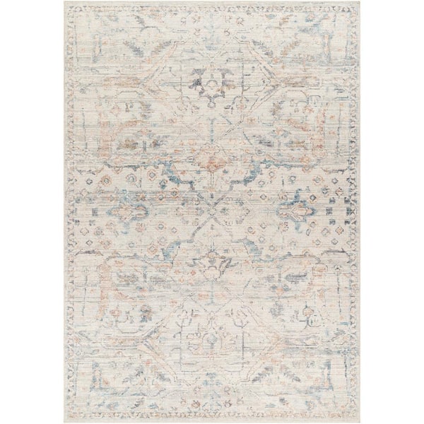 Livabliss Becki Owens Marlene Light Blue 7 ft. x 9 ft. Medallion Indoor Area Rug