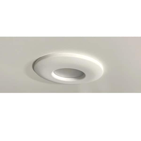 40-Watt Equivalent E26 5 in. Closet Light LED Light Bulb 4000K White and Bronze Trims Fits 3.5in. 4in. Junction Boxes