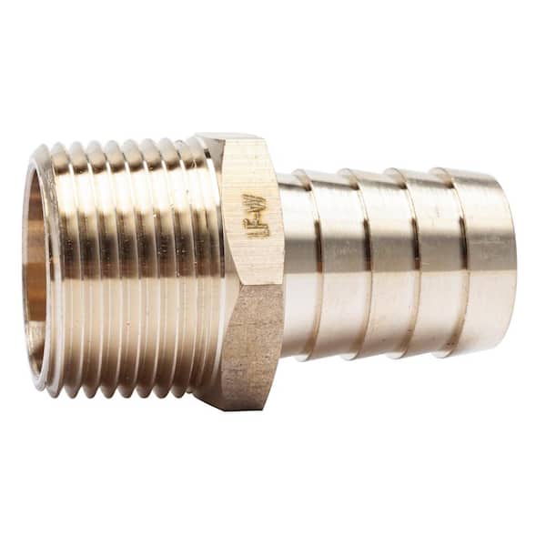 LTWFITTING 3/4 in. ID Hose Barb x 3/4 in. MIP Lead Free Brass Adapter Fitting (5-Pack)