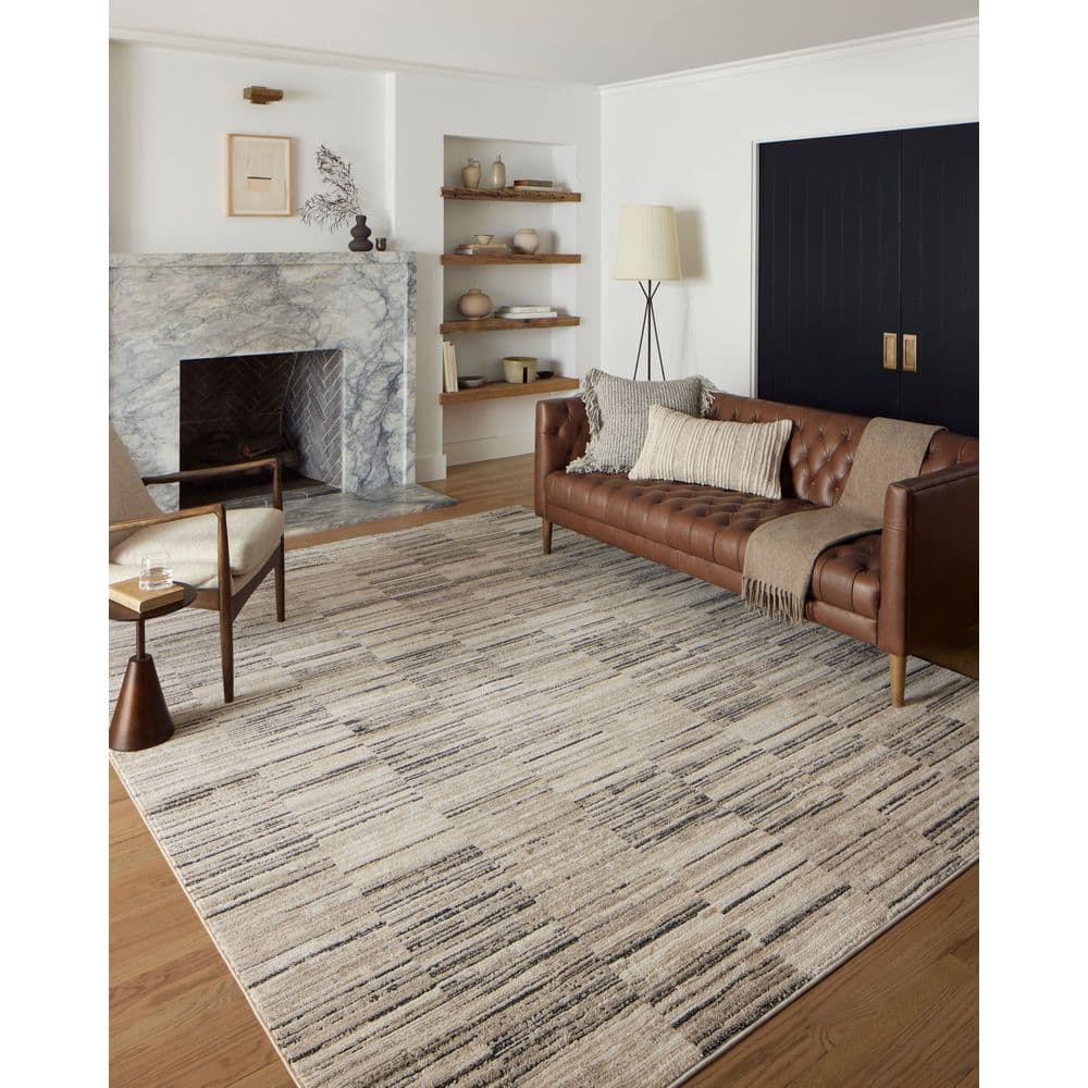 Darby Sand/Dk. Grey 9 ft. 2 in. x 13 ft. Transitional Modern Area Rug - thumbnail 10