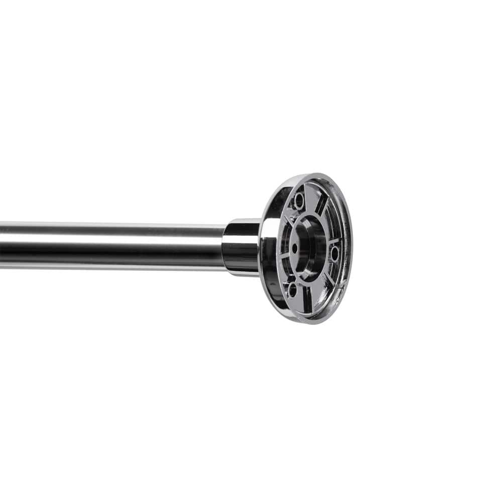 Adjustable Silver L-Shaped Aluminium Shower Curtain Rod