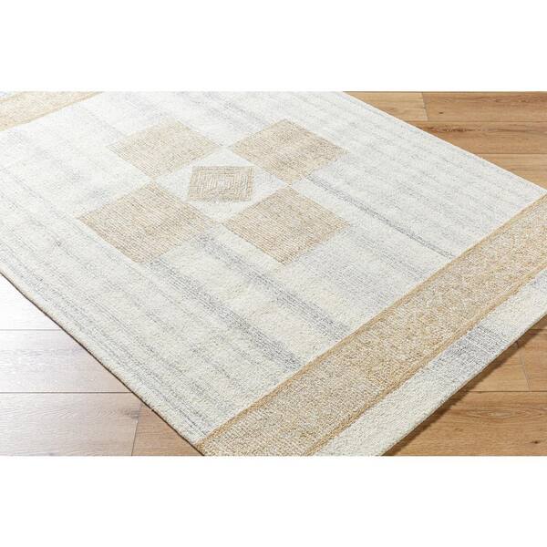 Bournemouth Light Gray/Brown 5 ft. x 8 ft. Global Indoor Area Rug