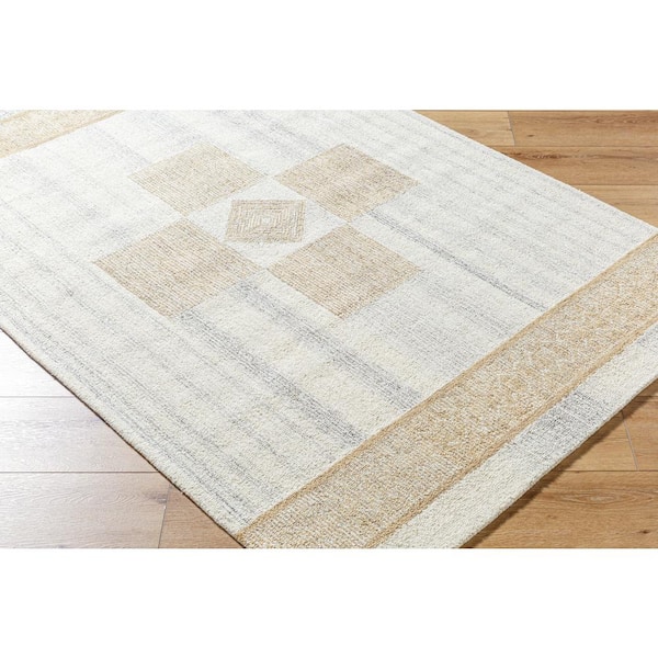 Bournemouth Light Gray/Brown 8 ft. x 10 ft. Global Indoor Area Rug