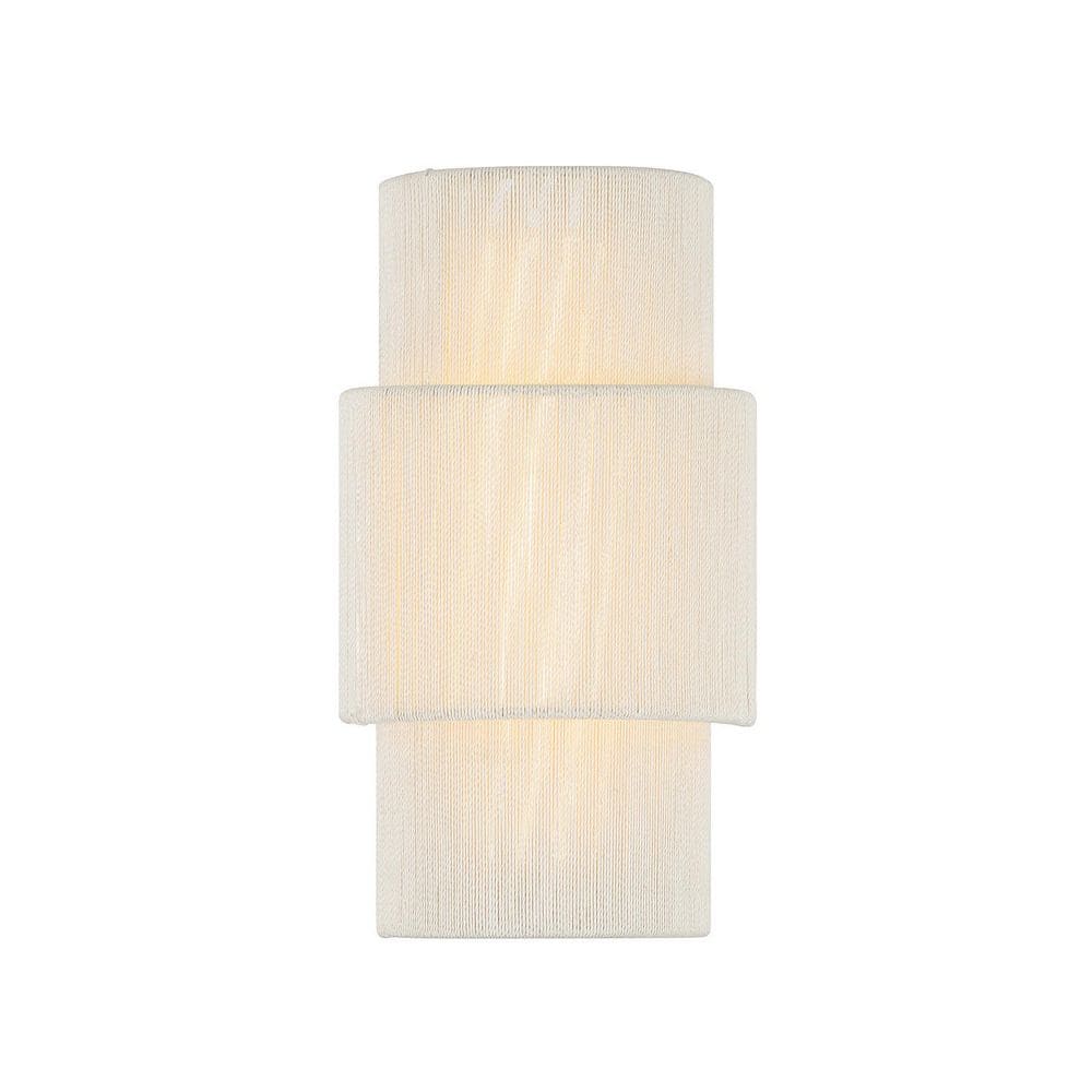 Balthazar 8 in. W x 14 in. H 1-Light Natural Abaca Dimmable Integrated LED Wall Sconce with Abaca Shade price history on PriceWatchPro