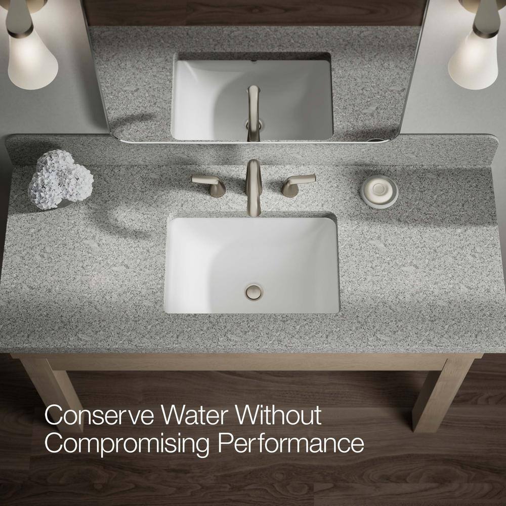 Easmor 8 in. Brushed Nickel Double Handle Bathroom Faucet