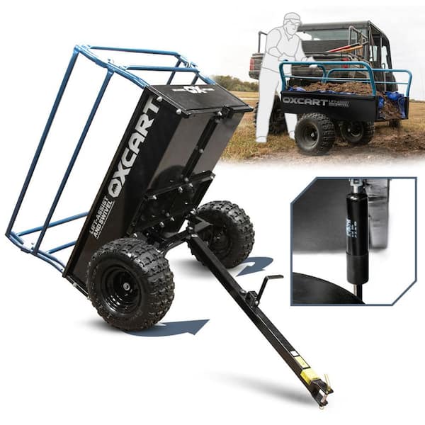 OXCART Trail Boss 1750 lbs. 25 cu. ft. Mesh-Free ATV Utility Dump Trailer
