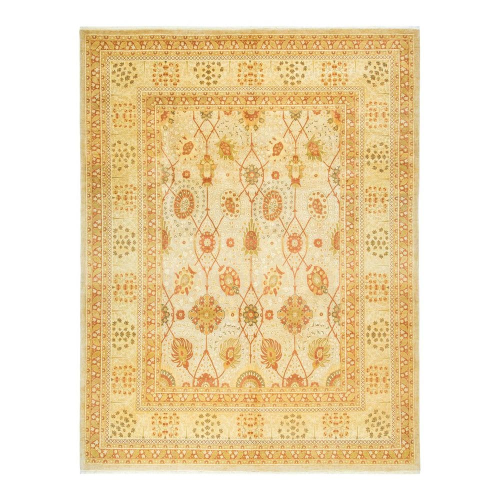 Mogul Ivory 8 ft. x 10 ft. Oriental Wool Indoor Area Rug price history on PriceWatchPro