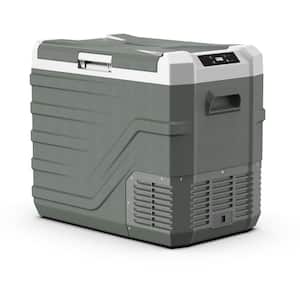 46 Qt. Portable Car Refrigerator 12-Volt Electric Cooler Freezer minus 4°F x 68°F Compressor Fridge Chest Cooler
