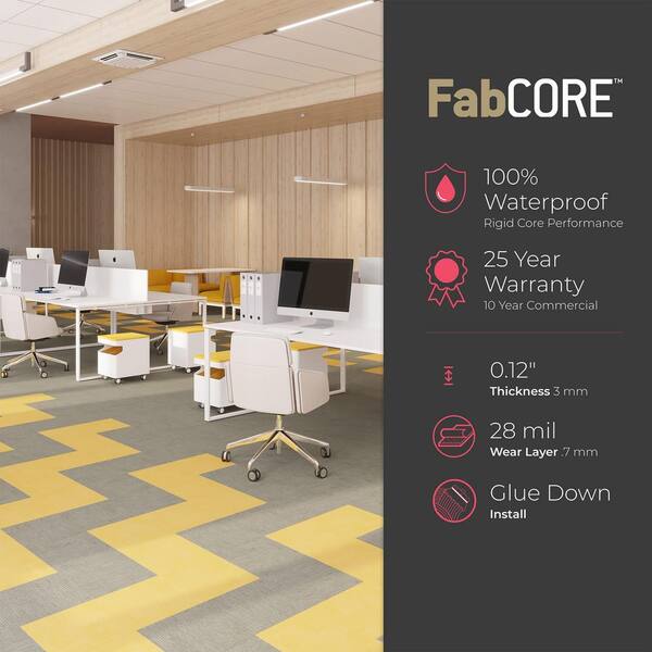 Lucida USA FabCore Daffodil 12-in x 24-in Waterproof Luxury Flooring (36-sq ft) Lucida USA FabCore Daffodil 12-in x 24-in Waterproof Luxury Flooring (36-sq ft)