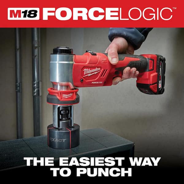 Milwaukee M18 18V Lithium-Ion 1/2 in. to 4 in. Force Logic 6-Ton