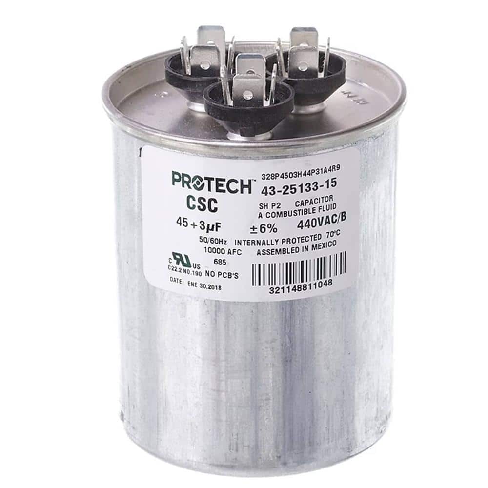 45/3Mfd 440V Rnd Run Capacitor 43-25133-15 price history on PriceWatchPro