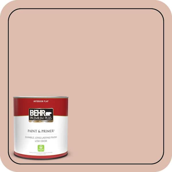 BEHR PREMIUM PLUS 1 qt. #MQ1-23 One To Remember Flat Low Odor Interior Paint & Primer