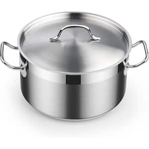 Professional 6 qt. 18/10 Stainless Steel Stockpot, Compatible with All Stovetops, Silver