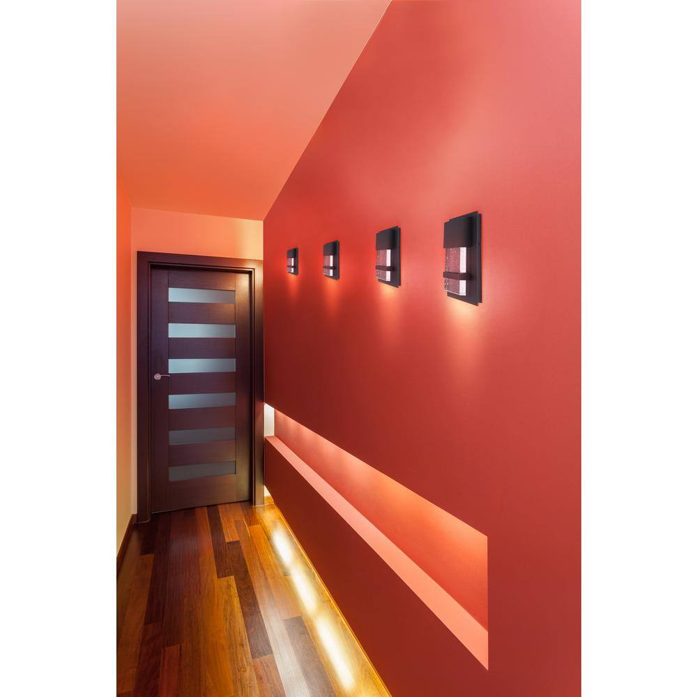 Venecia Matte Black 10" Height Direct Wired LED Outdoor Sconce