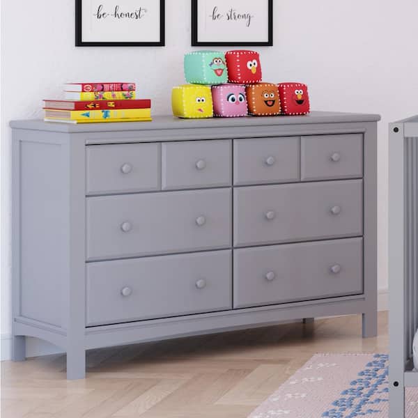 Graco 6-Drawer Benton Pebble Gray Dresser 03706-20F - The Home Depot