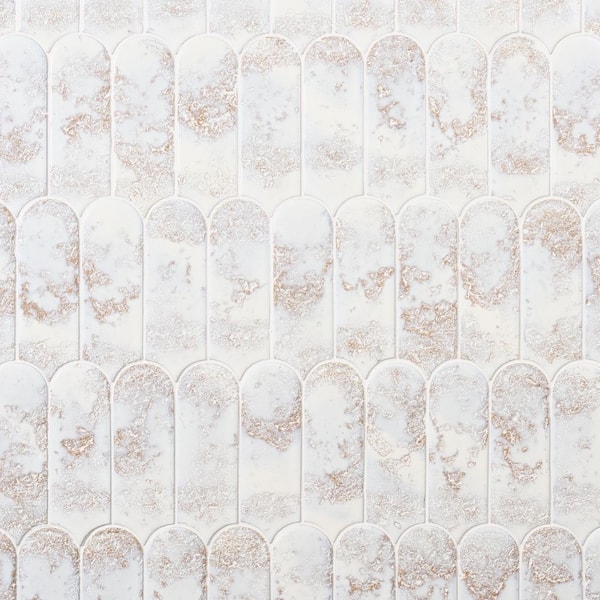 Aerial Reef White 2.83 in. x 7.68 in. Textured Satin Ceramic Wall Tile (5.16 sq. ft./Case)