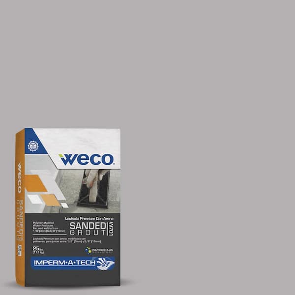 WECO W-701 Silver Gray 25 lbs. Premium Sanded Grout for Wall and Floor