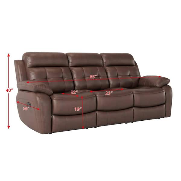 Magellan leather power reclining sofa sale