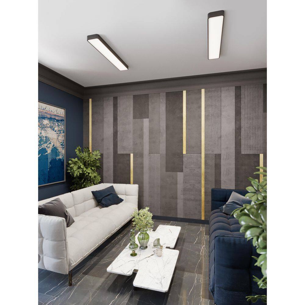 Bailey 46" Black LED Linear Flush Mount Light