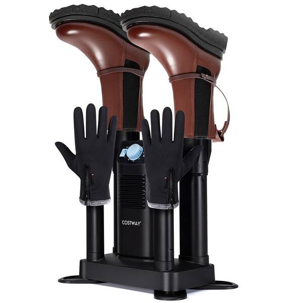 Costway 15 in. x 20.5 in. Plastic Electric Shoe Boot Dryer 4 Shoes