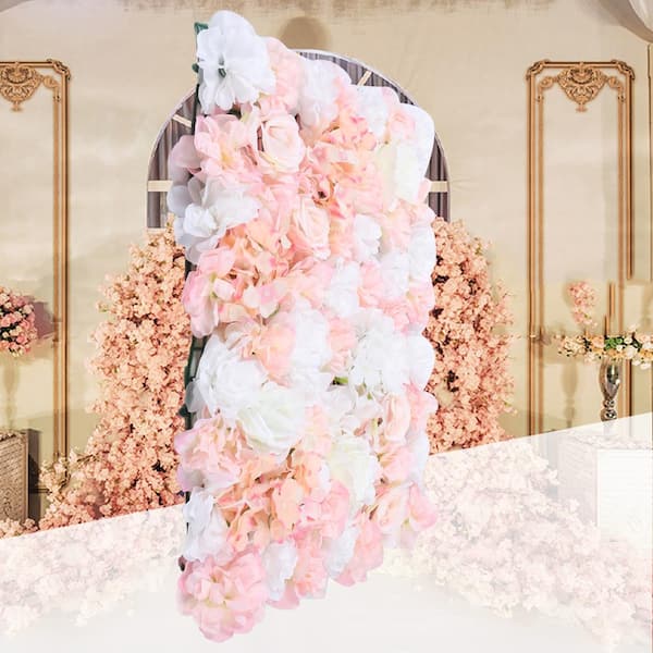 40x60cm White Silk Rose Flower Wall Artificial Flower For Wedding Decoration  Flower Wall Romantic Wedding Home Backdrop Decor - Artificial Flowers -  AliExpress