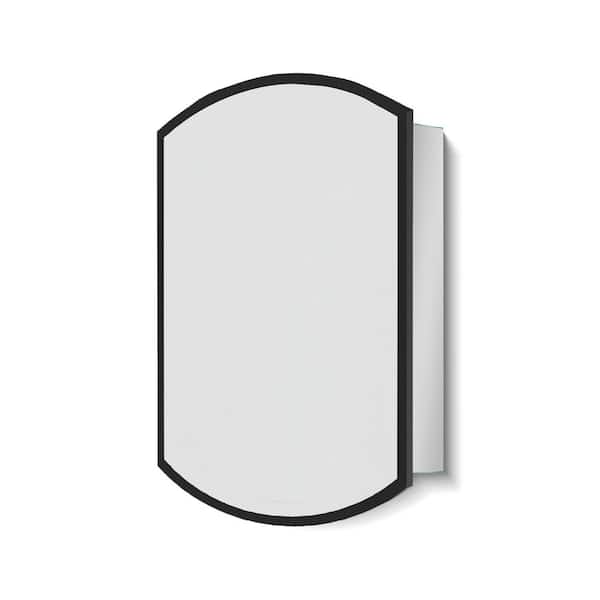 22 in. W x 31 in. H Rectangular Aluminum Recessed or Surface Mount Medicine Cabinet with Mirror, Soft-Closing Hinge