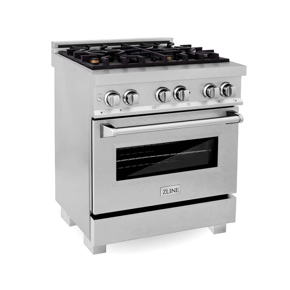 30 in. Legacy Dual Fuel Range with Gas Cooktop and Electric Oven in Satin Stainless Steel with 4 Brass Burners price history on PriceWatchPro