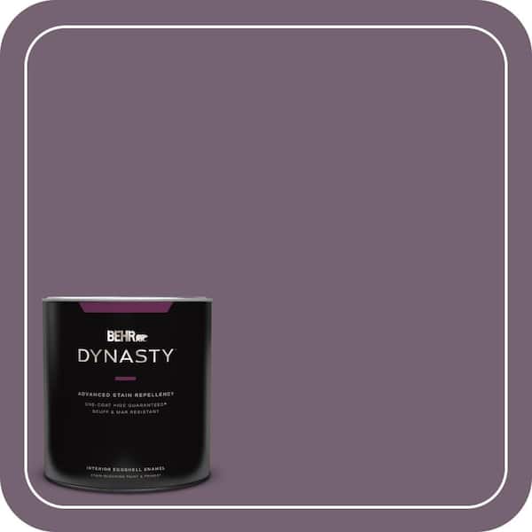 BEHR DYNASTY 1 qt. #680F-6 Shy Violet Eggshell Enamel Interior Stain-Blocking Paint & Primer