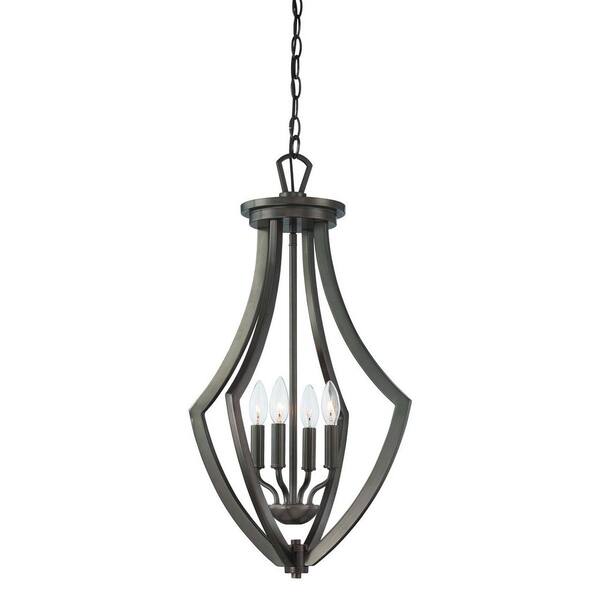 Thomas Lighting Charles 4-Light Oiled Bronze Pendant-DISCONTINUED