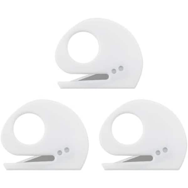 Unbranded 3 Pack Plastic Mail Opener with Blade Paper Knife Envelope Slitter for Parcel Paper Cutting Safe and Portable