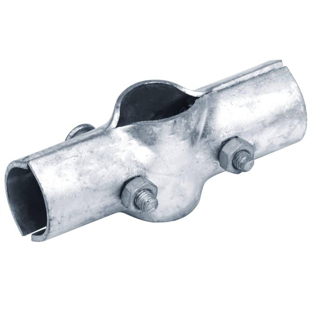7/64 in. x Fits 1-3/8 in. Pipe Cross Design Steel Chain Link Fence Boulevard Line Rail Cross Connector Clamp for Yard price history on PriceWatchPro