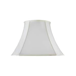 18 in. x 13.5 in. Off White Scallop Bell Lamp Shade