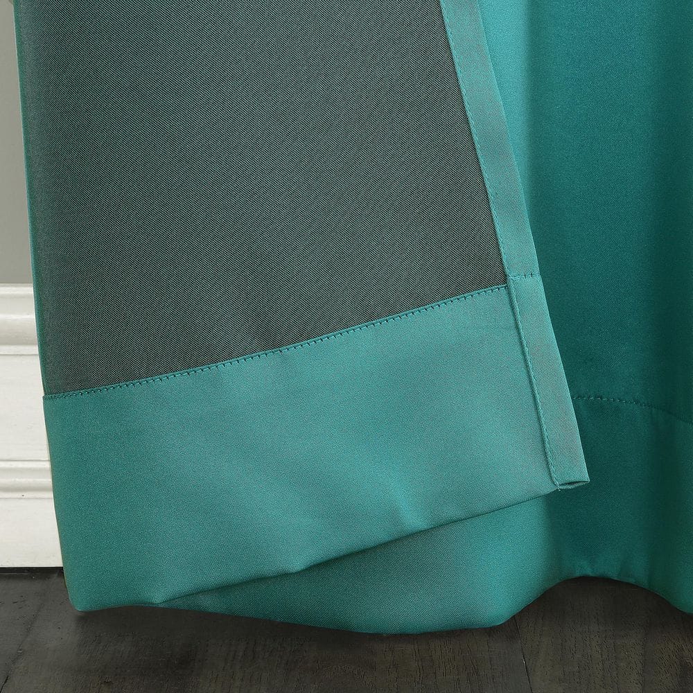 Marine Polyester Room Darkening Grommet Curtain Panel