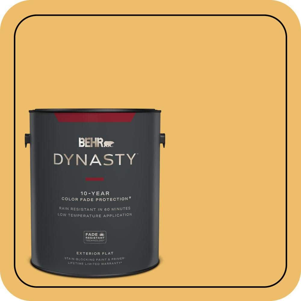 1 gal. Home Decorators Collection #HDC-MD-24 Luscious Lemon Flat Exterior Stain-Blocking Paint & Primer price history on PriceWatchPro