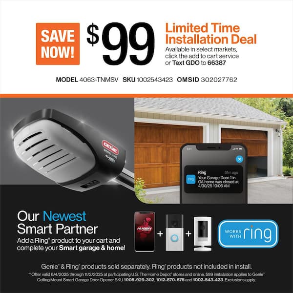 Signature Series 2 HPc Screw Drive Wi-Fi Enabled Smart Home Garage Door Opener, 3-Button Remotes and Wall Console