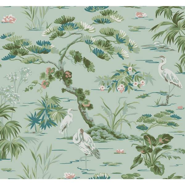 Bridgewater Mint Green Wallpaper