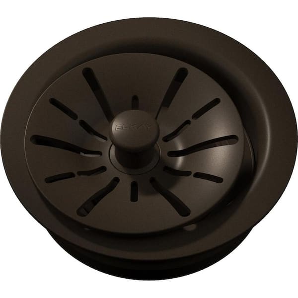 Polymer Disposer Fitting for 3-1/2 in. Sink Drain Opening in Mocha for Quartz Perfect Drain