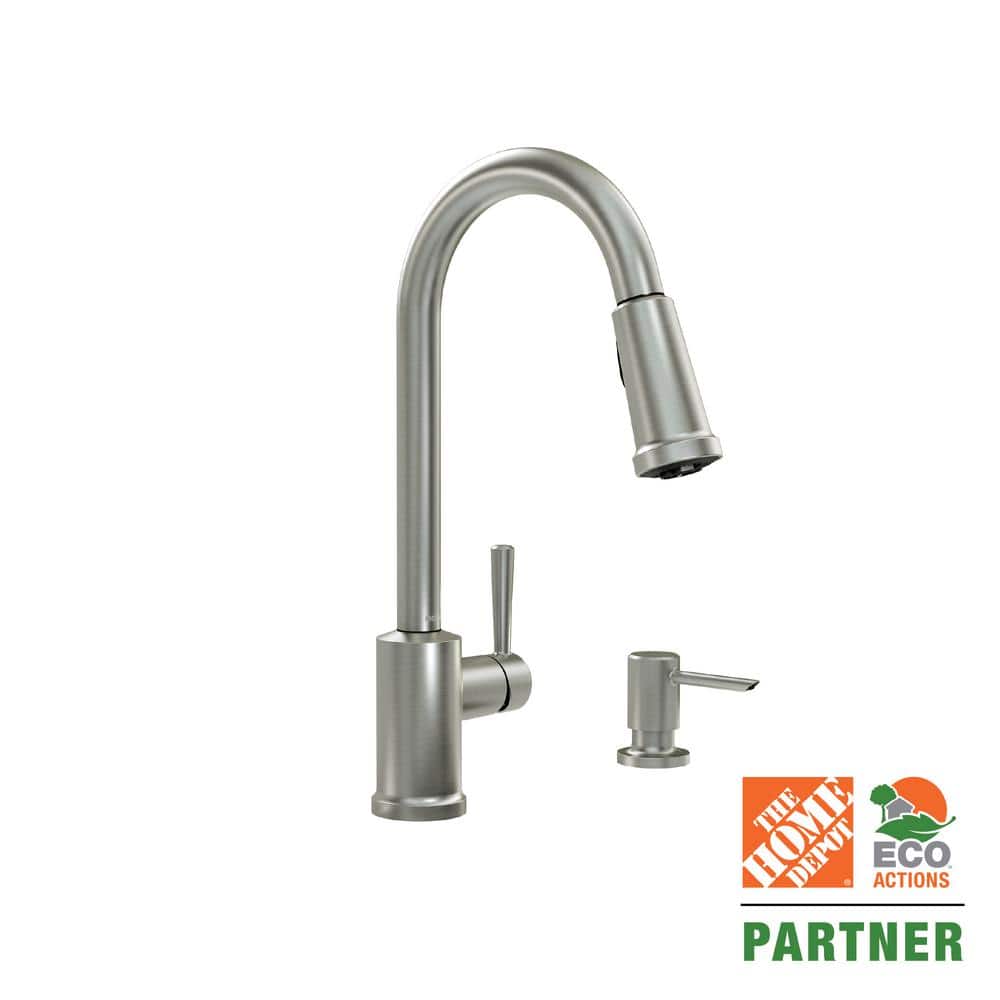 MOEN Indi SingleHandle PullDown Sprayer Kitchen Faucet with Reflex