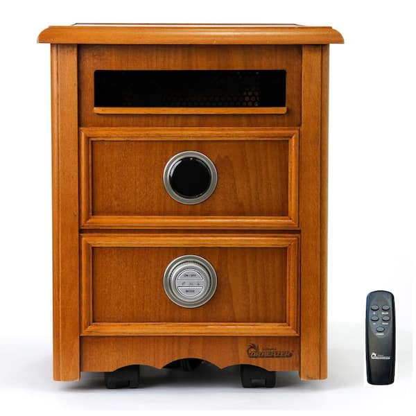 Dr Infrared Heater Nightstand 1500-Watt Infrared Portable Space Heater with Dual Heating System