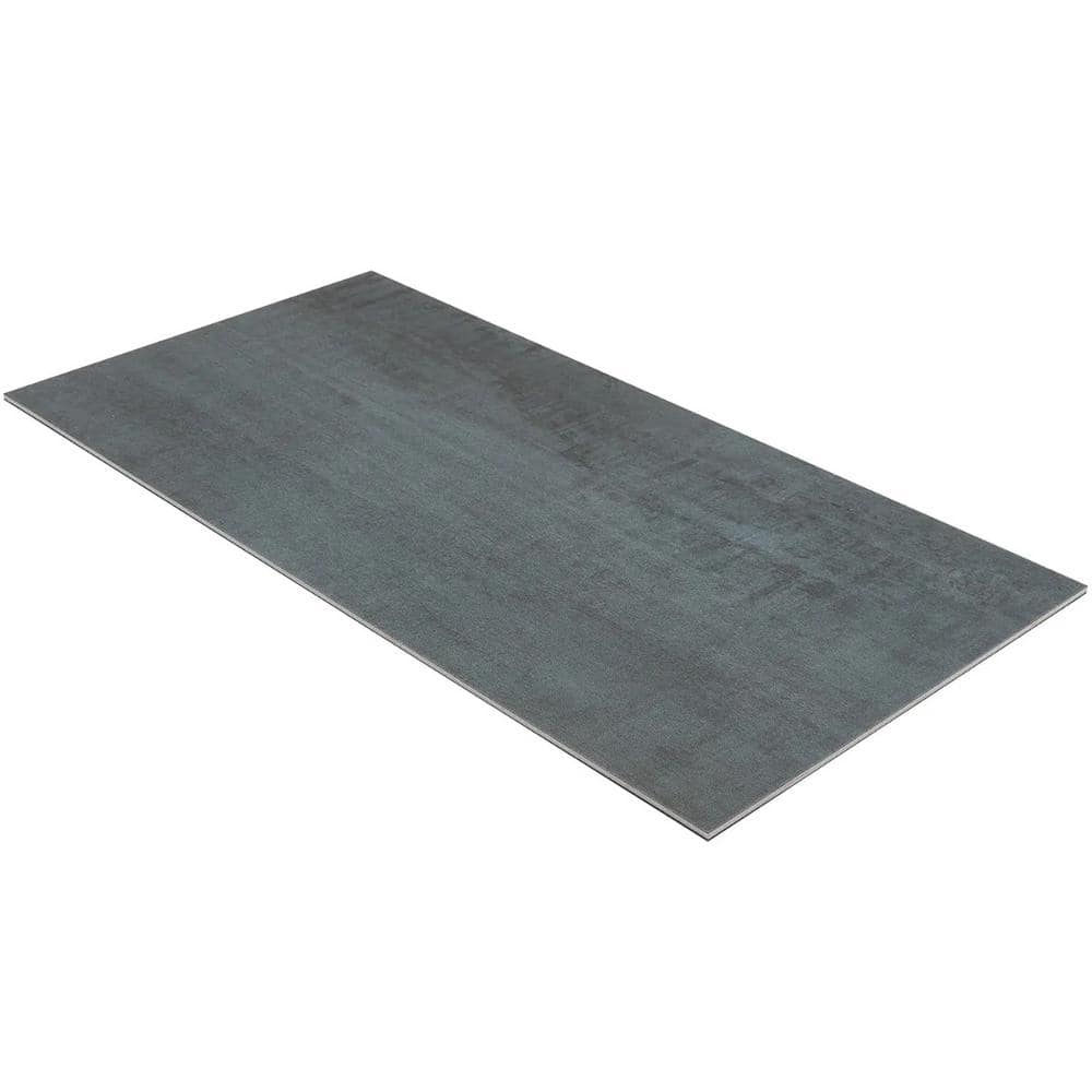 Angela Harris Chrome Matte Concrete-Look Luxury Vinyl Floor Tile