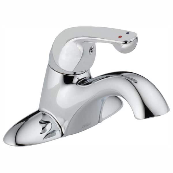 Delta Commercial 4 in. Centerset Single-Handle Bathroom Faucet in Chrome