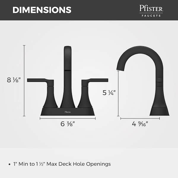 Pfister Vaneri 4 in. Centerset Double Handle High Arc Bathroom