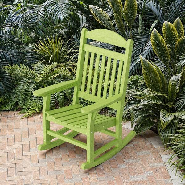 Wildridge Heritage Lime Green Traditional Rocking Chair Plastic