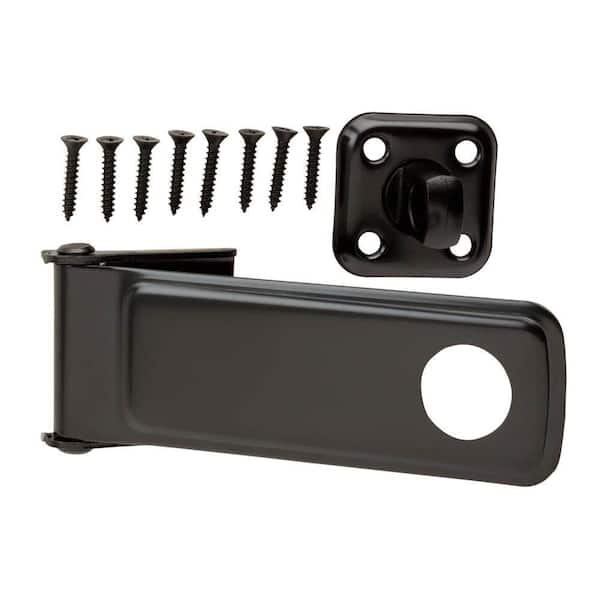 Everbilt 6 in. Black Rotating Post Hasp