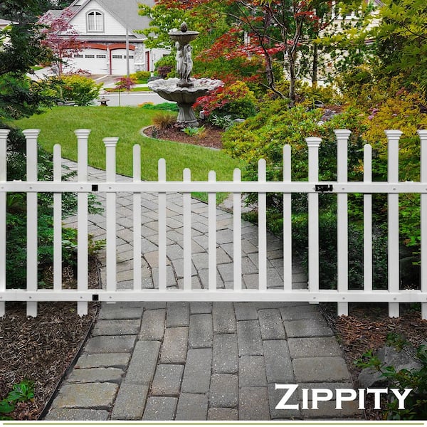 5 ft. W x 2.5 ft. H White Vinyl Washington Fence Gate Kit